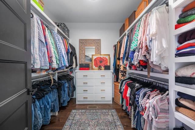 144 Autumn Crk, Lebanon, TN 37087 - walk in closet featuring dark wood-type flooring