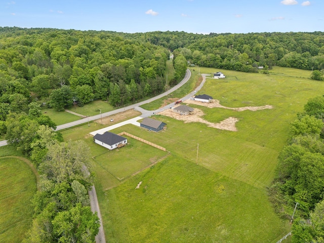 1936 Flats Rd, Cunningham, TN 37052 - overview of rural landscape featuring a heavily wooded area