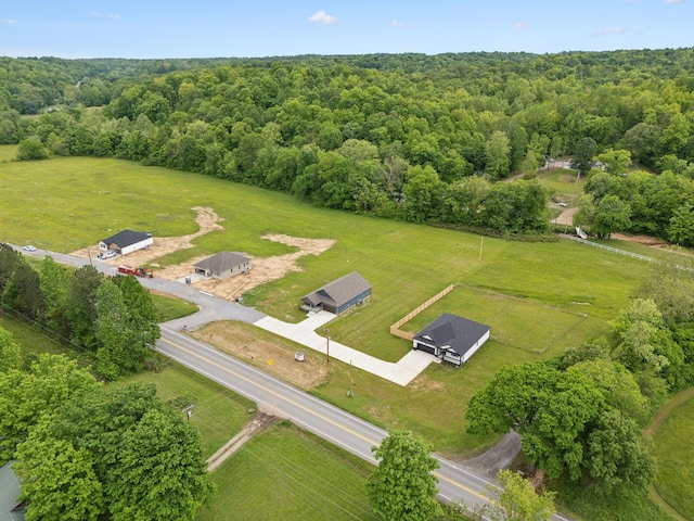 1936 Flats Rd, Cunningham, TN 37052 - aerial view of property's location featuring a forest