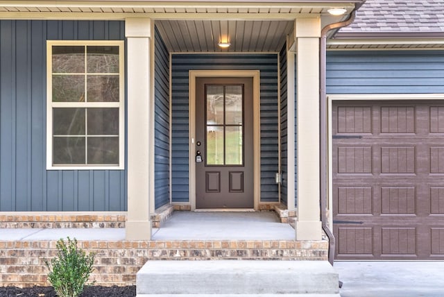 1936 Flats Rd, Cunningham, TN 37052 - property entrance with board and batten siding and covered porch