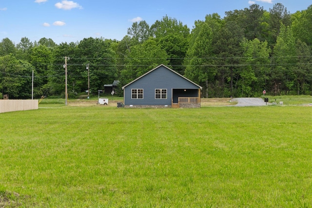 1936 Flats Rd, Cunningham, TN 37052 - view of green lawn with a forest view