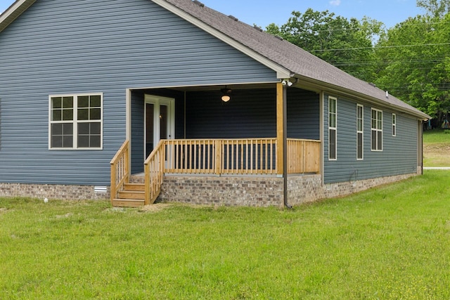 1936 Flats Rd, Cunningham, TN 37052 - view of front of home featuring a front lawn and covered porch