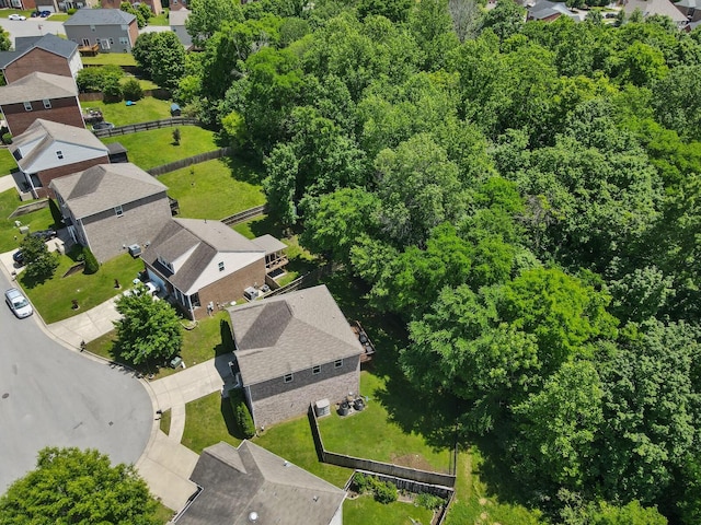 aerial view of residential area