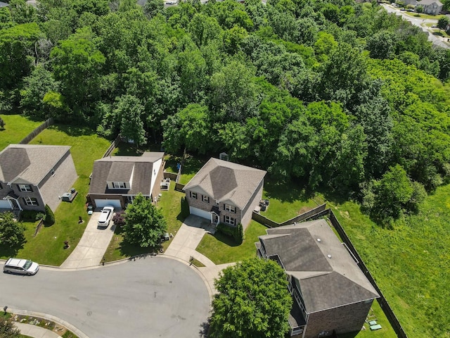 aerial perspective of suburban area