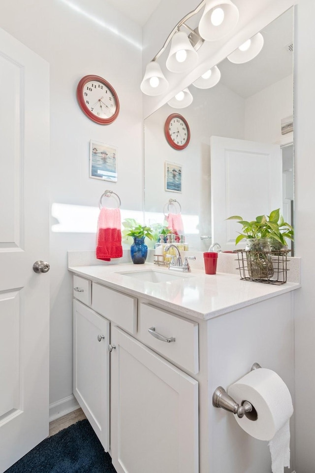 bathroom featuring vanity
