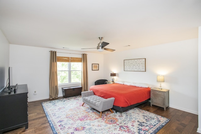 1552 Liberty Pike, Franklin, TN 37067 - bedroom featuring wood finished floors, baseboards, and ceiling fan