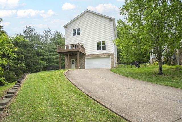 1552 Liberty Pike, Franklin, TN 37067 - view of front of home featuring driveway, a garage, a front lawn, and brick siding