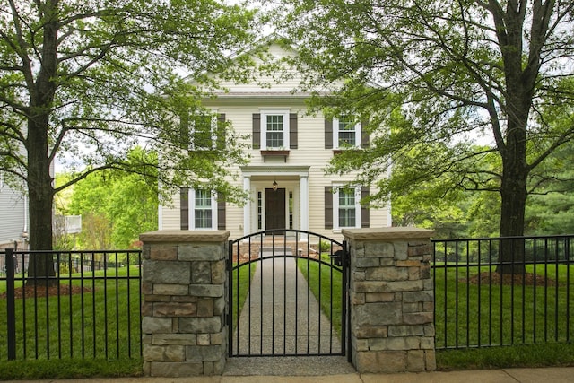 1552 Liberty Pike, Franklin, TN 37067 - view of front facade featuring a gate
