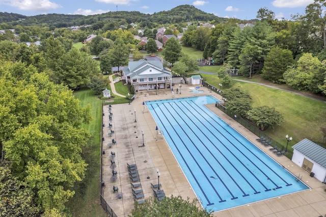 1552 Liberty Pike, Franklin, TN 37067 - aerial view of a pool area