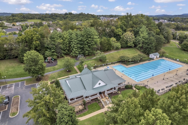 1552 Liberty Pike, Franklin, TN 37067 - bird's eye view of a pool area