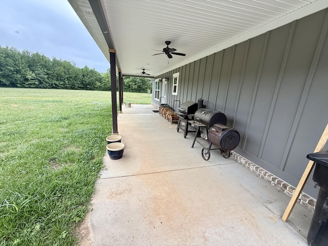 69 Meadows Rd, Hillsboro, TN 37342 - view of patio with ceiling fan