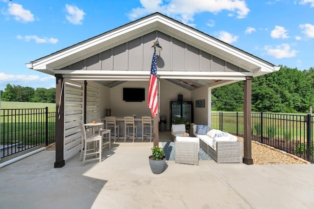 69 Meadows Rd, Hillsboro, TN 37342 - view of patio featuring an outdoor hangout area