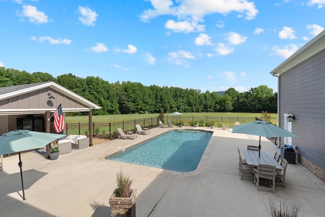 69 Meadows Rd, Hillsboro, TN 37342 - view of pool with a patio and a fenced backyard