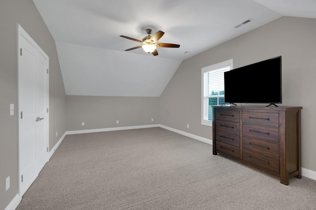 69 Meadows Rd, Hillsboro, TN 37342 - bonus room featuring vaulted ceiling, ceiling fan, and light carpet
