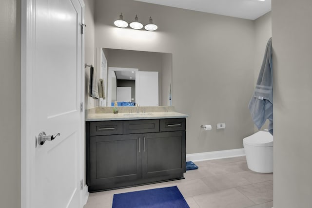 69 Meadows Rd, Hillsboro, TN 37342 - bathroom with vanity and tile patterned flooring