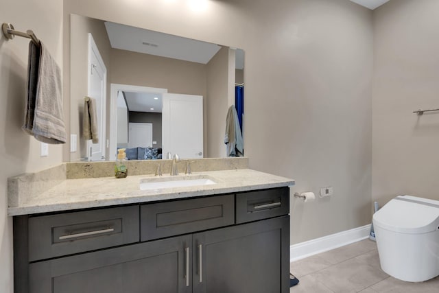 69 Meadows Rd, Hillsboro, TN 37342 - bathroom featuring vanity and tile patterned flooring