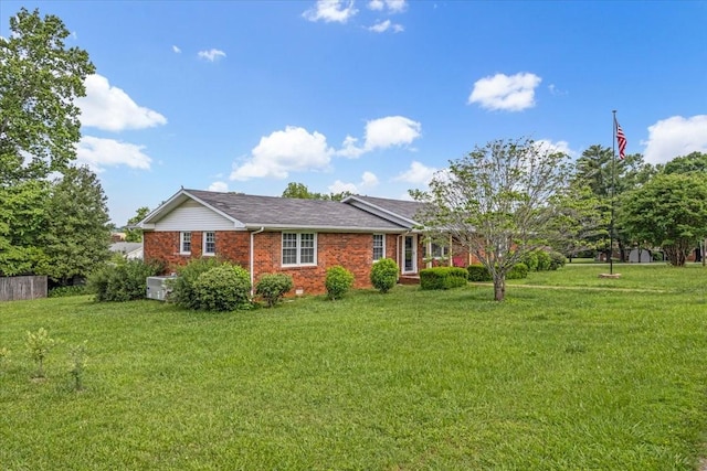 505 Kindel Dr, Decherd, TN 37324 - single story home featuring brick siding and a front lawn