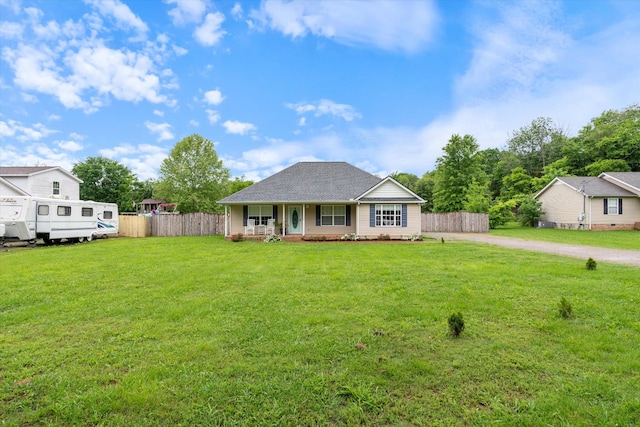 view of front of house featuring covered porch and driveway