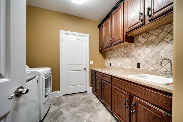 291 Bowling Branch Rd, Cottontown, TN 37048 - washroom featuring cabinet space and washer and dryer
