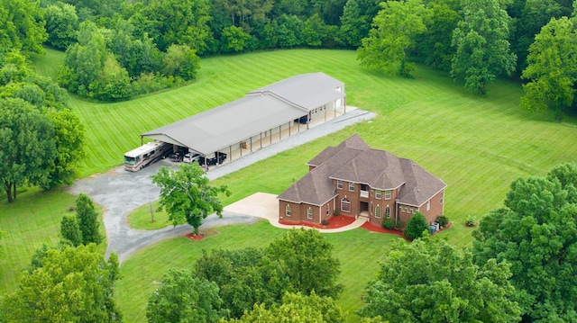 291 Bowling Branch Rd, Cottontown, TN 37048 - aerial view of property and surrounding area