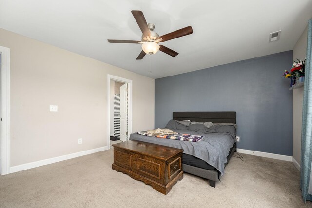 238 Spring Breeze Dr, Tullahoma, TN 37388 - carpeted bedroom featuring baseboards and ceiling fan