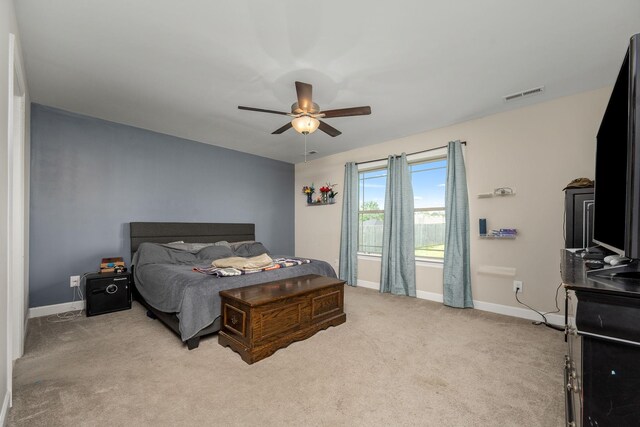 238 Spring Breeze Dr, Tullahoma, TN 37388 - carpeted bedroom featuring baseboards and a ceiling fan