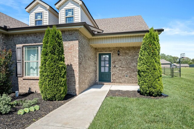 238 Spring Breeze Dr, Tullahoma, TN 37388 - entrance to property with brick siding and roof with shingles