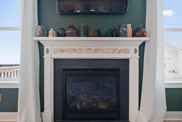 1125 Clendening Dr, Gallatin, TN 37066 - detailed view of a glass covered fireplace