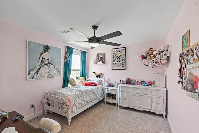 1125 Clendening Dr, Gallatin, TN 37066 - carpeted bedroom with a ceiling fan and baseboards