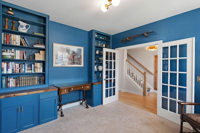 1125 Clendening Dr, Gallatin, TN 37066 - carpeted office space with french doors