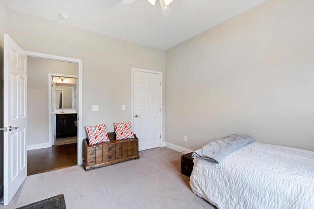 1500 Cedarbrooke Ln, Lebanon, TN 37090 - carpeted bedroom with baseboards and a ceiling fan