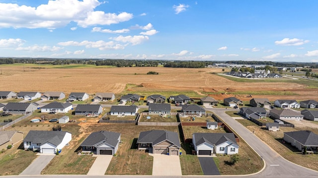 aerial view of residential area