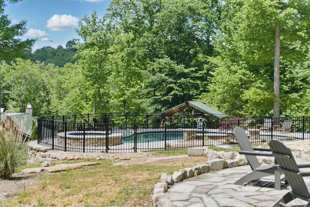 3560 Tyree Springs Rd, Hendersonville, TN 37075 - view of swimming pool with fence and a patio area