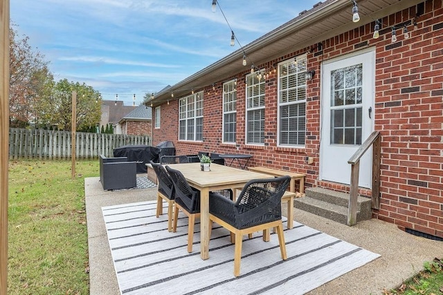 2184 Loudenslager Dr, Thompsons Station, TN 37179 - view of patio featuring fence and entry steps