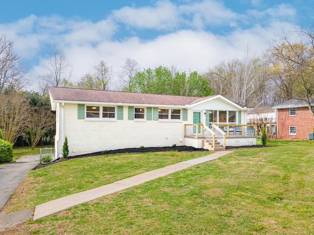 1614 Shady Cir, Lebanon, TN 37087 - single story home featuring brick siding and a front yard