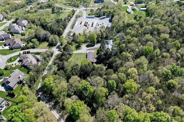 1515 Owen Rd, Brentwood, TN 37027 - aerial view of property and surrounding area with nearby suburban area and a forest