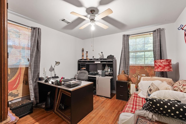 1515 Owen Rd, Brentwood, TN 37027 - home office featuring light wood-style floors and ceiling fan