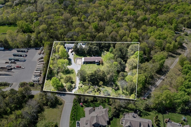 1515 Owen Rd, Brentwood, TN 37027 - view of property location featuring a forest and property parcel outlined