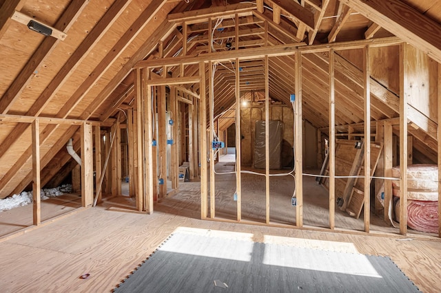 view of attic