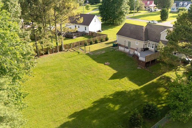aerial view of residential area