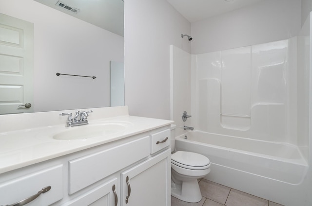 2804 Battleground Dr, Murfreesboro, TN 37129 - full bathroom featuring tile patterned floors, toilet, vanity, and  shower combination