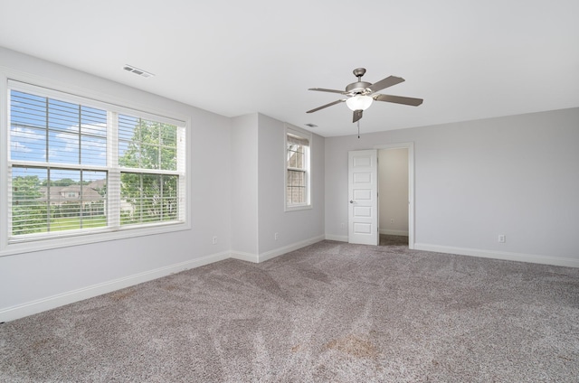 2804 Battleground Dr, Murfreesboro, TN 37129 - carpeted empty room featuring baseboards and a ceiling fan