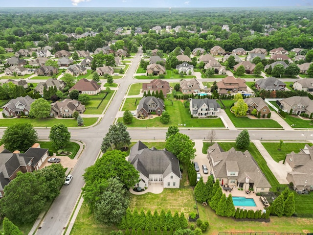 2804 Battleground Dr, Murfreesboro, TN 37129 - aerial view of residential area featuring a pool area