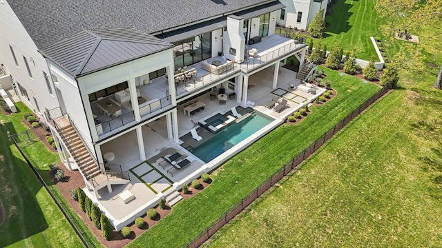 9052 Passiflora Ct, College Grove, TN 37046 - view of subject property with a pool area