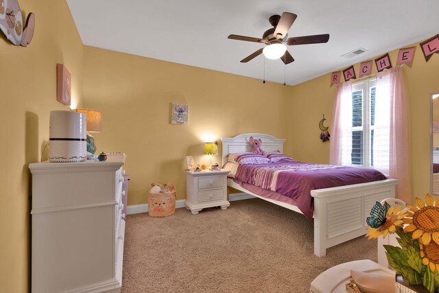606 Tywater Crossing Blvd, Franklin, TN 37064 - bedroom with carpet flooring, a ceiling fan, and baseboards