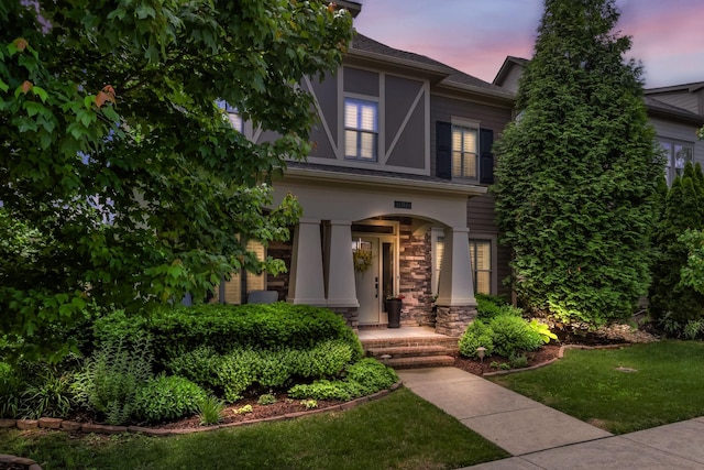 606 Tywater Crossing Blvd, Franklin, TN 37064 - view of front of house featuring stone siding