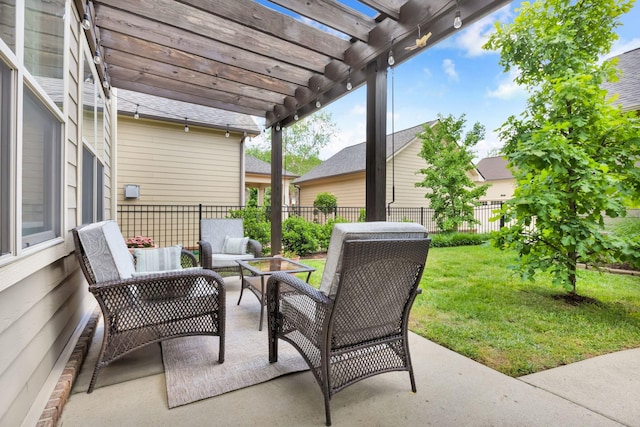 606 Tywater Crossing Blvd, Franklin, TN 37064 - view of patio / terrace with a pergola and outdoor lounge area