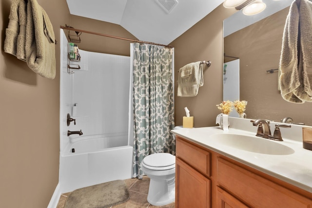 606 Tywater Crossing Blvd, Franklin, TN 37064 - full bath with tile patterned flooring, vanity, shower / bath combination with curtain, and toilet