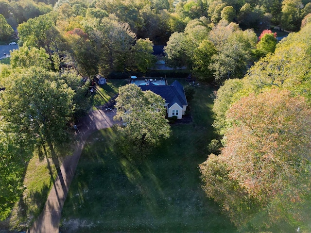 2926 Lisa Dr, Springfield, TN 37172 - aerial view of property's location featuring a heavily wooded area