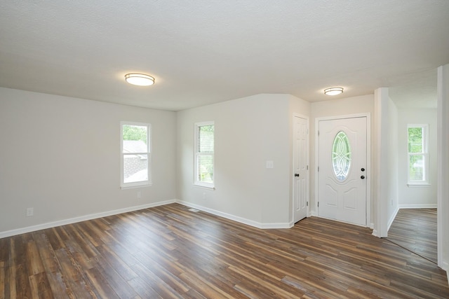 1011 Bon Meade Dr, Burns, TN 37029 - foyer with dark wood-style flooring and baseboards